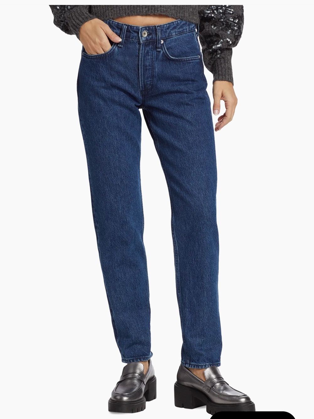 Rag & Bone ROSA MID-RISE BOYFRIEND size 24 in dark wash